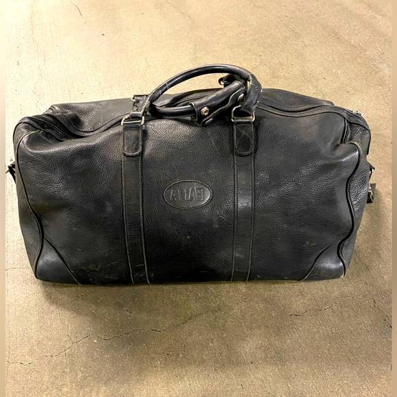 Roots Leather Duffer Bag